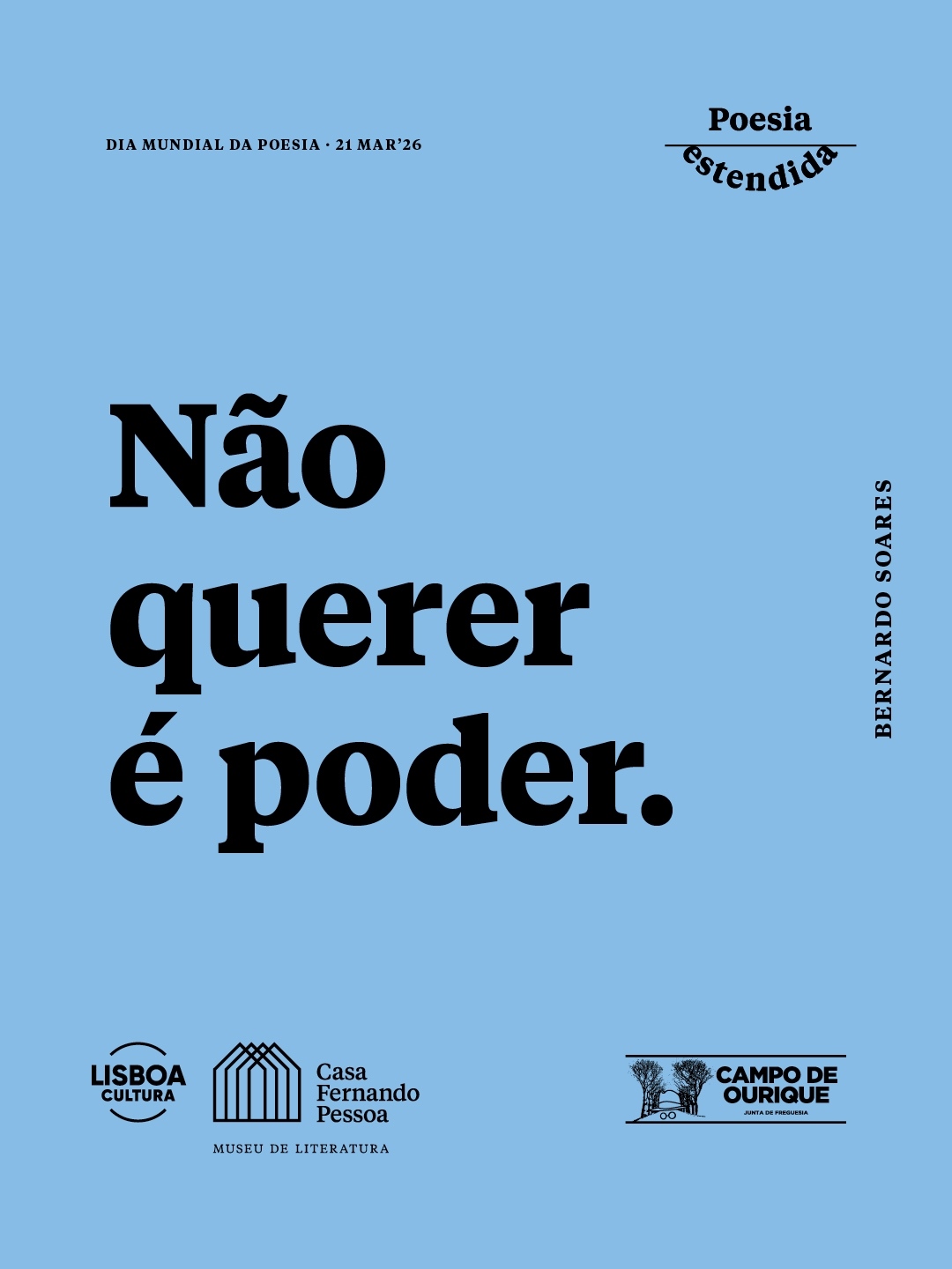 Não quere é poder. 